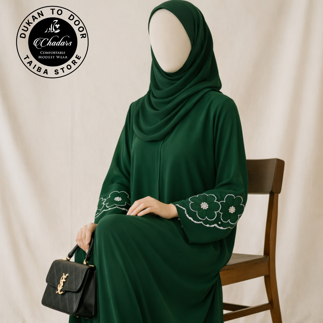 Taiba Noor Abayas - Korean Chiffon
