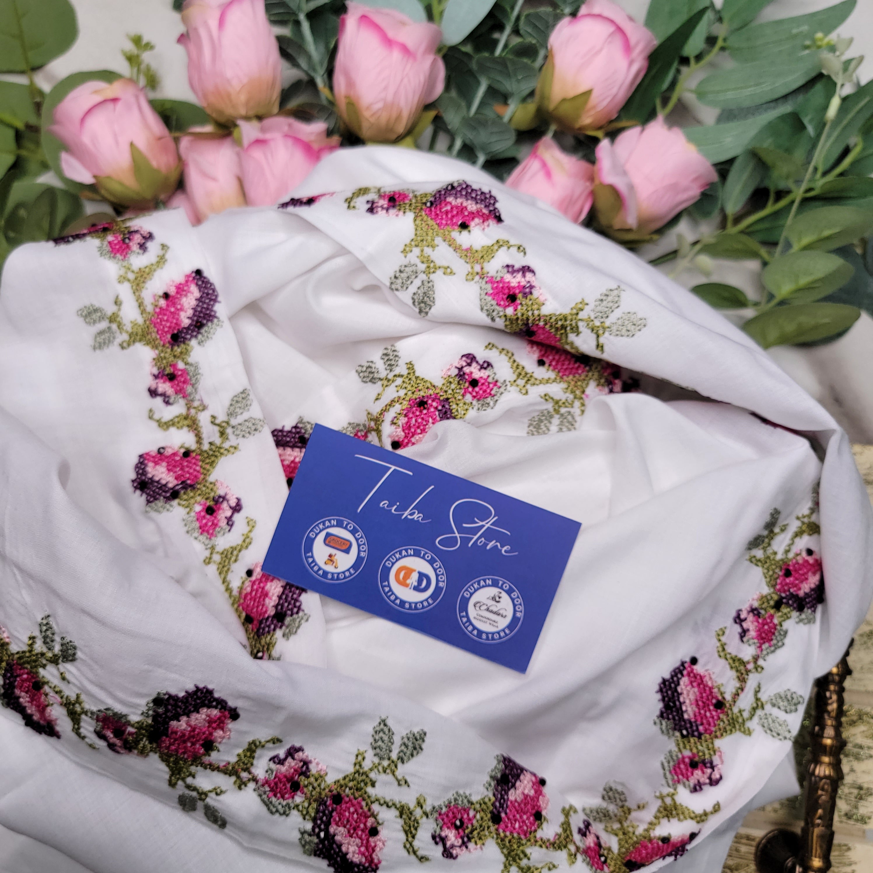 Cross-Stitch Embroidered Chadar