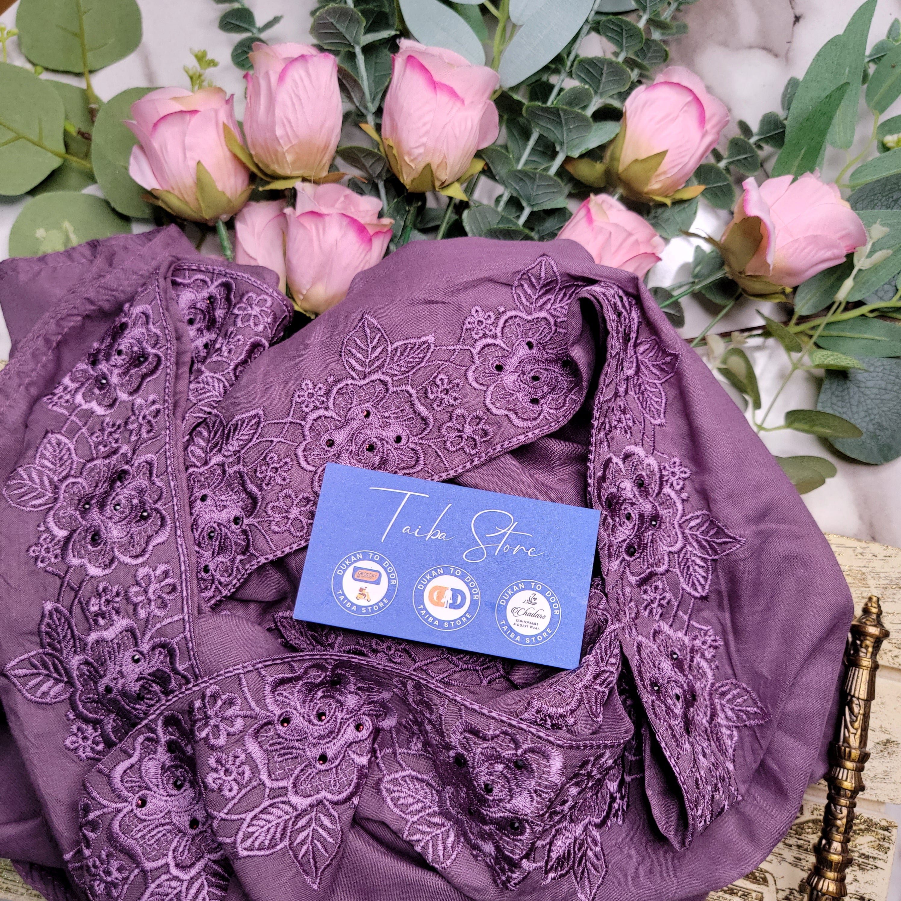 Zahra Embroidered Swiss Lawn