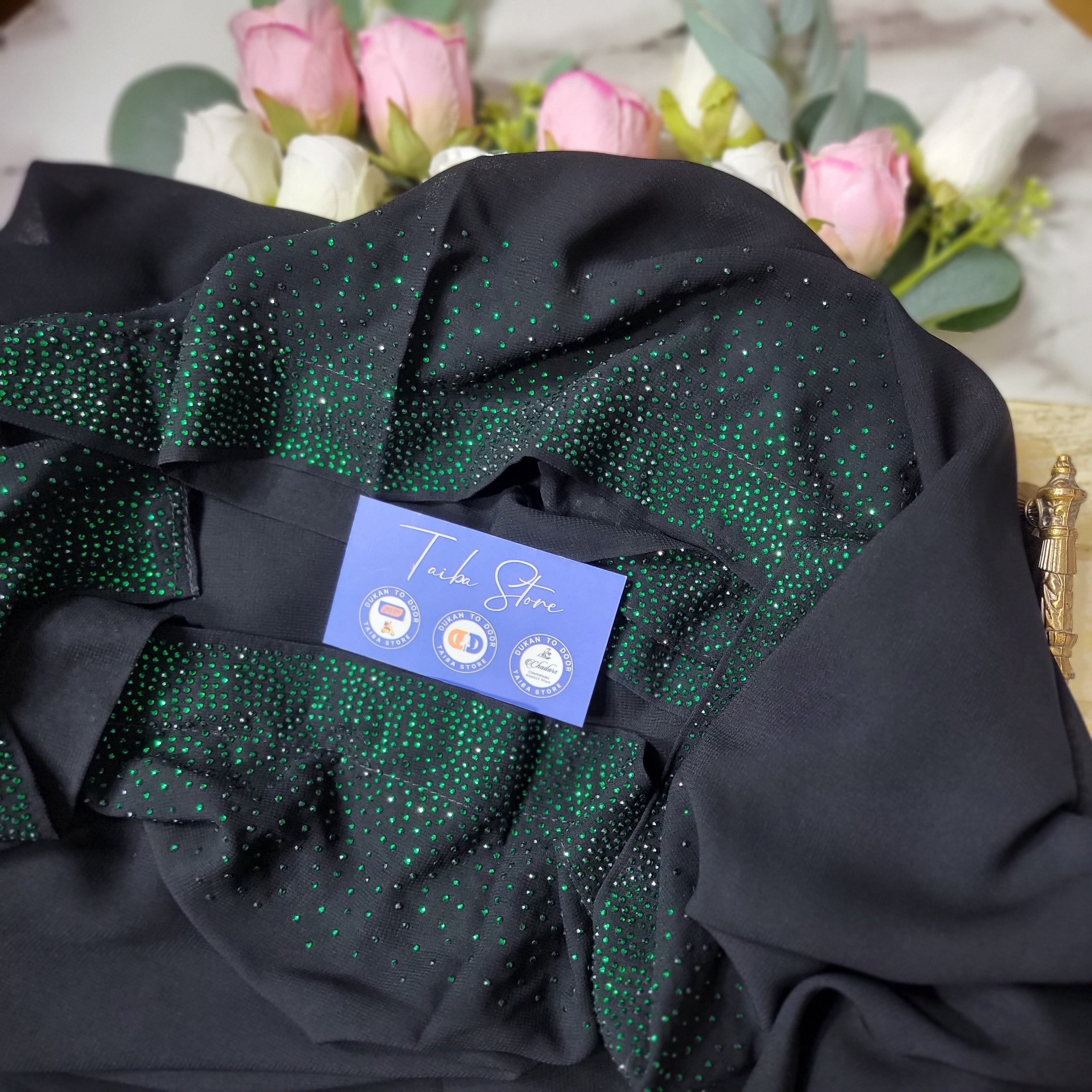 Rainy Stone Work - Korean Chiffon