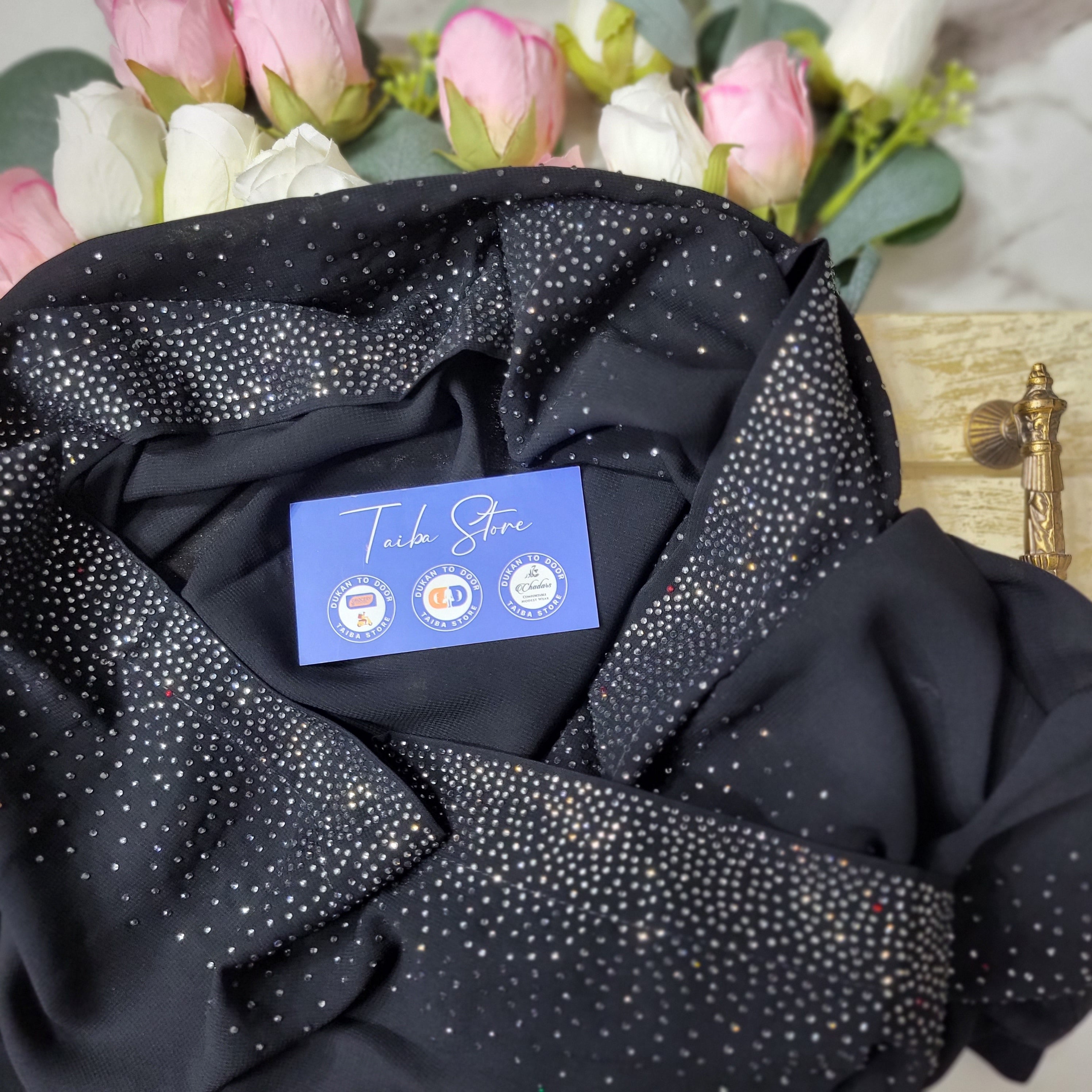 Rainy Stone Work - Korean Chiffon