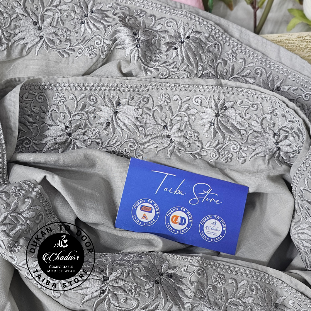 Lalezar Embroidered Swiss Lawn