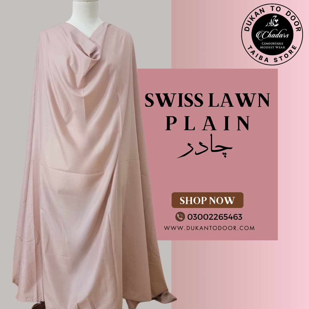 Plain Swiss Lawn Chadar