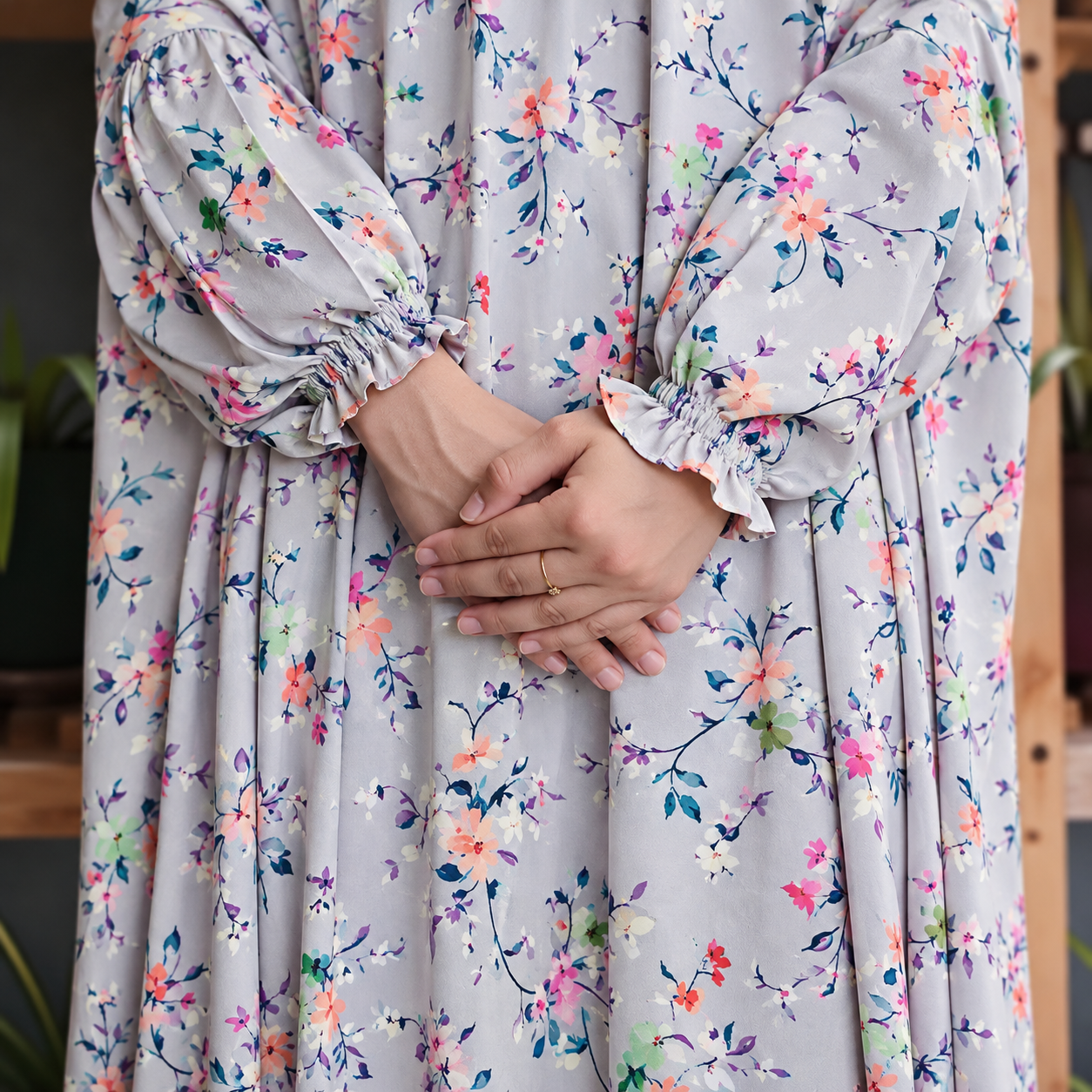 Lilac Floral - Full Length