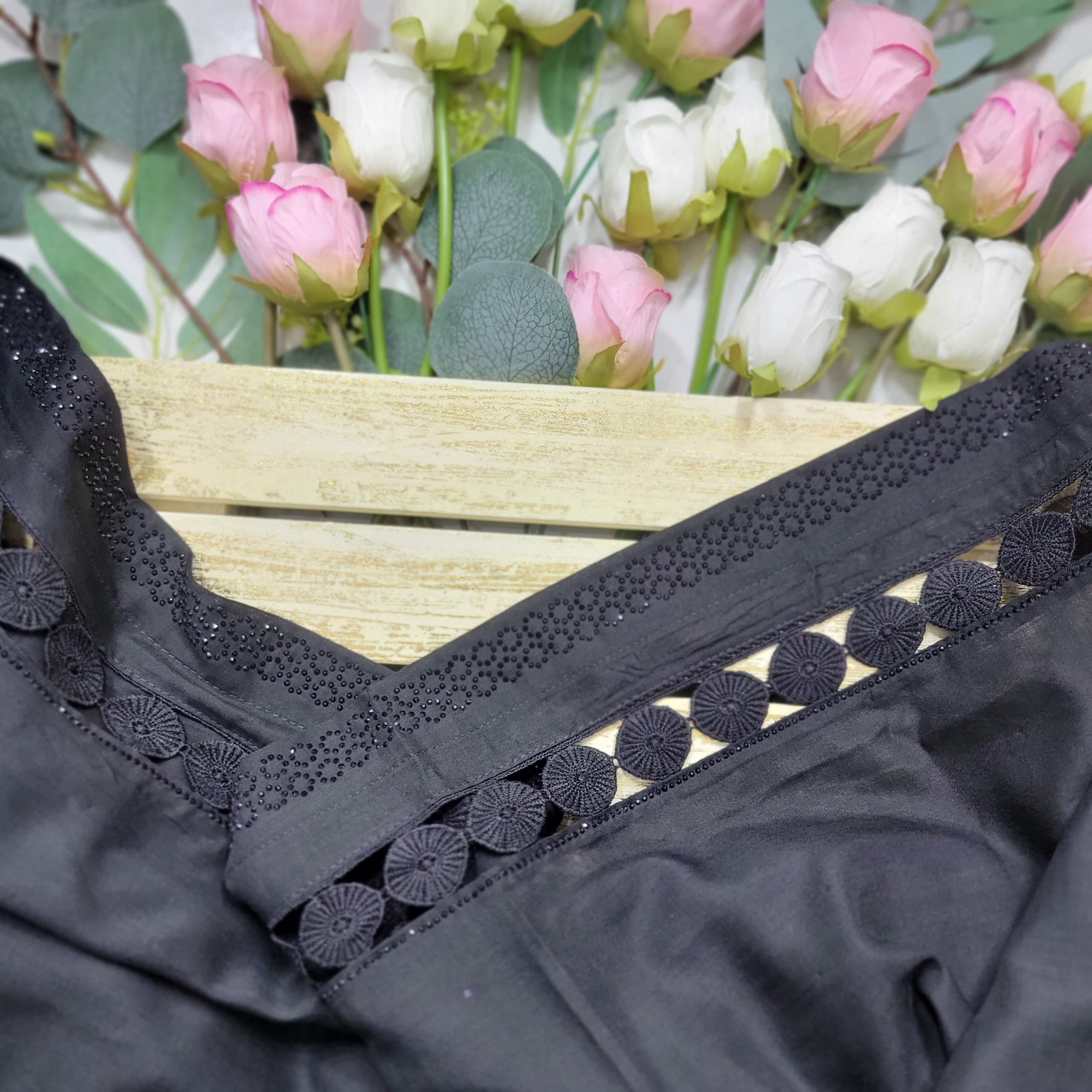 Swiss Lawn Embroidery & Stone Work